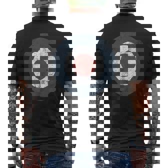 Mod Target Bullseye Uk Raf Roundel Target T-shirt da uomo con stampa posteriore - Novitaregali