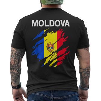 Moldova Flag T-Shirt mit Rückendruck - Geschenkecke