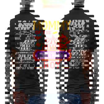 Mommy Of The Birthday For Boy Circus Carnival Theme Party Men's T-shirt Back Print - Thegiftio