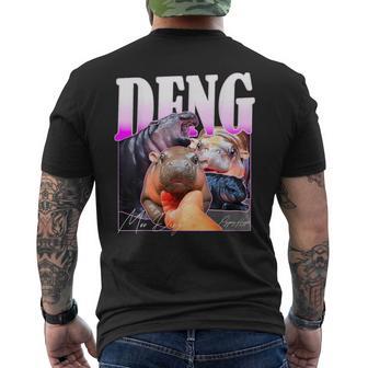 Moo Deng Hippo Baby Pygmy Men's T-shirt Back Print - Thegiftio UK