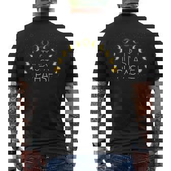Moon Phases Just Phase It Full Moon Men's T-shirt Back Print - Monsterry