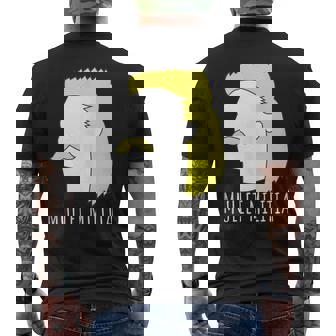 Mullet Militia Mustache Pop Culture 90S Hipster Men's T-shirt Back Print - Monsterry