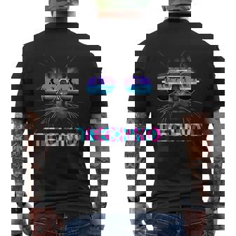 Musique Dj Techno De Chat T-shirt imprimé au dos - Cadeauxyz