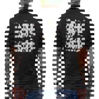 Naranja Gris Gatos Blanco Textos De Karma Citas De Memes Camiseta Hombre Estampado Espalda - Regaloses