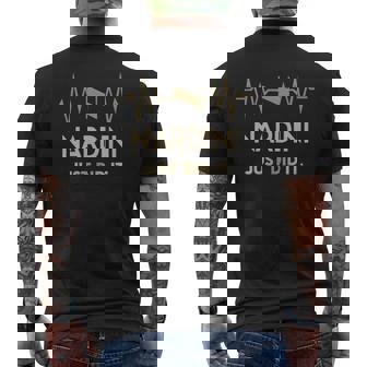 Nardini Just Did I Personalized Last Name Men's T-shirt Back Print - Thegiftio