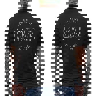 All You Need Is Love Is All You Need Cute Men's T-shirt Back Print - Monsterry