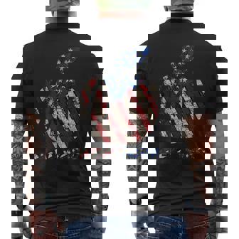 New York The Big Apple T With Usa Flag New York City Men's T-shirt Back Print - Thegiftio UK