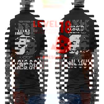 Nivel 18 Desbloqueado 18 Años Cumpleaños Gamer 18 Años Camiseta Hombre Estampado Espalda - Regaloses