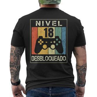 Nivel 18 Desbloqueado Gamer 18 Años 2004 Divertido Chico Camiseta Hombre Estampado Espalda - Regaloses