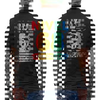 Nivel 68 Desbloqueado 68 Aniversario De Boda 68 Años Camiseta Hombre Estampado Espalda - Regaloses
