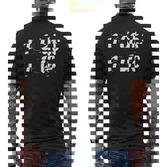 No Cats No Life Amoureux Des Chats T-shirt imprimé au dos - Cadeauxyz