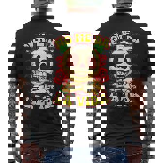 No Me Da Laida Calavera Flores Sin Mangas Camiseta Hombre Estampado Espalda - Regaloses