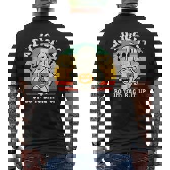 No Diggity Bout To Bag It Up Cute Ghost Halloween Men's T-shirt Back Print - Monsterry