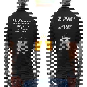 No Science No Beer For Beer And Science Lovers Men's T-shirt Back Print - Monsterry