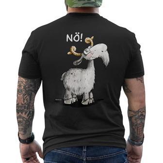 Nö Ziege Hat Keinen Bock I Goat Statement Fun S T-Shirt mit Rückendruck - Geschenkecke