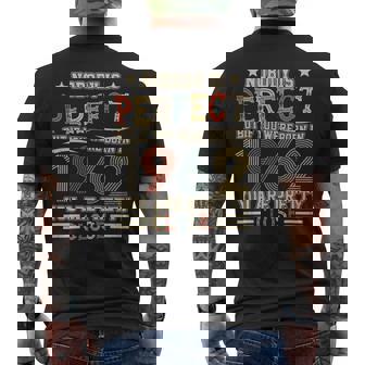 Nobody Is Perfect But If You Were Born In 1962 You Are Pretty Close Men's T-shirt Back Print - Monsterry