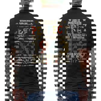 Nobody Is Perfect But If You Were Born In 1963 You Are Pretty Close Men's T-shirt Back Print - Monsterry