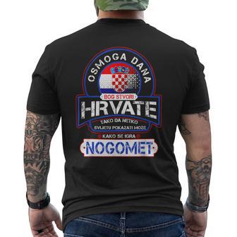 Nogomet Hrvatska Football And Croatia S T-Shirt mit Rückendruck - Seseable