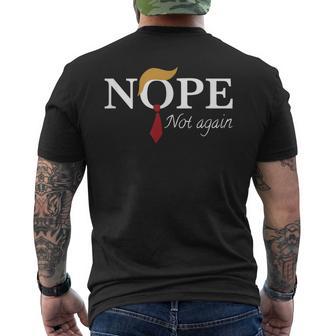 Nope Not Again Nein Nicht Schon Wieder Amerika T-Shirt mit Rückendruck - Geschenkecke