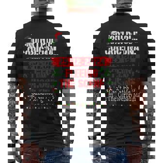 North Pole Correctional Fleeing The Scene Can't Catch Me Men's T-shirt Back Print - Thegiftio