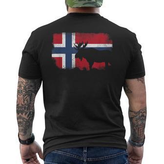 Norwegian Flag Noreg Norge Scandinavia Norway T-Shirt mit Rückendruck - Geschenkecke