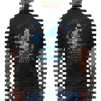In November We Wear Blue Gnomes Diabetes Awareness Men's T-shirt Back Print - Monsterry