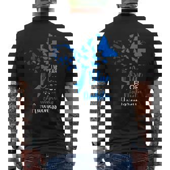 In November We Wear Blue Ribbon Diabetes Awareness Month Men's T-shirt Back Print - Monsterry
