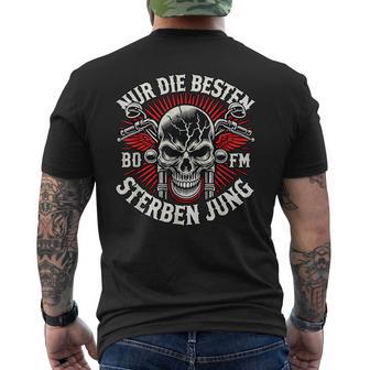 Nur Die Besten Die Jung Biker Statement Rocker T-Shirt mit Rückendruck - Geschenkecke