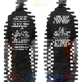Nur Wo Du Zu Fuß Warst Bist Du Wirklich Gewesen Wandern T-shirt da uomo con stampa posteriore - Novitaregali