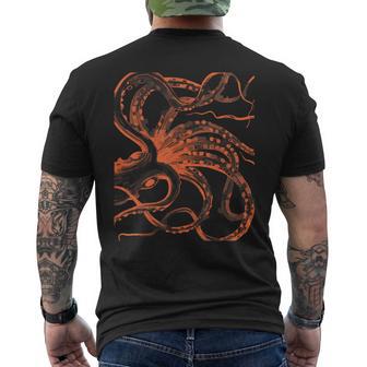 Octopus Tentacle Kraken Cthulhu Steampunk Ocean Sea Legend T-Shirt mit Rückendruck - Geschenkecke