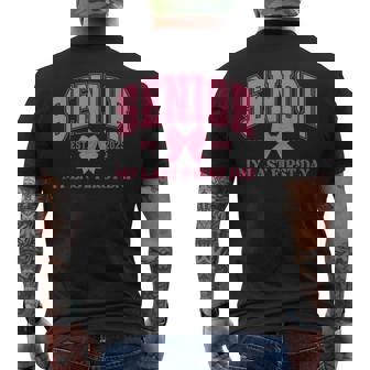 Officially A Senior My Last First Day Class Of 2025 Men's T-shirt Back Print | Mazezy