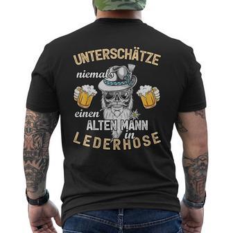 Oktoberfest Lederhosen Bavarian Costume T-Shirt mit Rückendruck - Geschenkecke