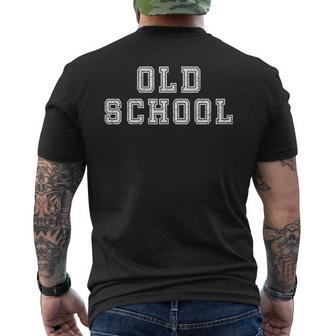 Old School -Intage College Worded VintageRetro Camiseta Hombre Estampado Espalda - Regaloses