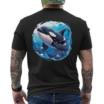 Orcas Orca T-Shirt mit Rückendruck - Seseable