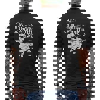 The Original Low Rider Dachshund Dog Dachshund Men's Back Print T-Shirt - Monsterry