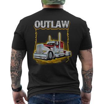 Outlaw Peterbilt Truck S T-Shirt mit Rückendruck - Geschenkecke