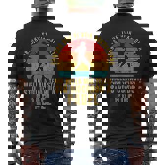 Padel Frase Divertente Silhouette Giocatore T-shirt da uomo con stampa posteriore - Novitaregali