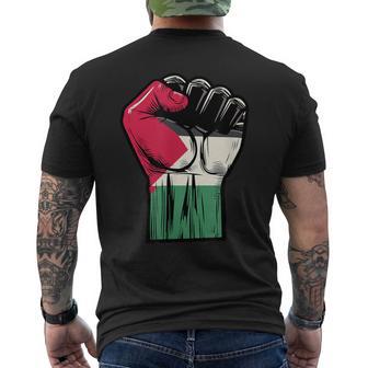 Palestine Flag Fist Palestine Flag T-Shirt mit Rückendruck - Geschenkecke