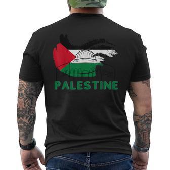 Palestine Flag Palestine T-Shirt mit Rückendruck - Geschenkecke