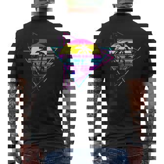 Palm Tree Retro Palm Tree 80S Eighties Summer Vacation Beach Men's T-shirt Back Print - Monsterry