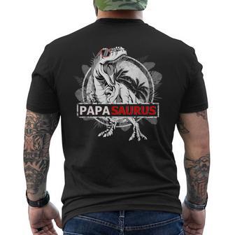 Papasauro Retrò Dinosauro Regalointage T-Rex Papasaurus T-shirt da uomo con stampa posteriore - Novitaregali