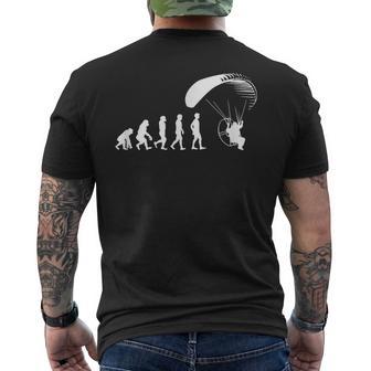 Parachute Paraglide Paramotor Evolution T-Shirt mit Rückendruck - Geschenkecke