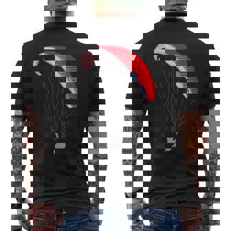 Parapendio Parapendio Paramotore Paracadutismo Paracadutismo T-shirt da uomo con stampa posteriore - Novitaregali