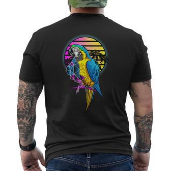 Parrots Summer Streetwear Party Fashion Men's T-shirt Back Print - Monsterry
