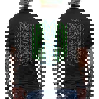 Pascua T Binario Conejo Eléctrico Conejo Codificación De Computadora Camiseta Hombre Estampado Espalda - Regaloses