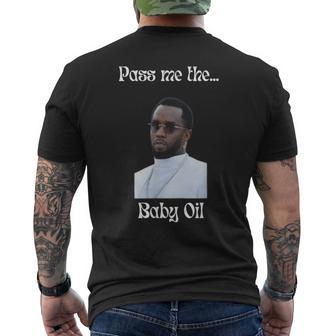Pass Me The Baby Oil Halloween Costume Men's T-shirt Back Print - Thegiftio UK