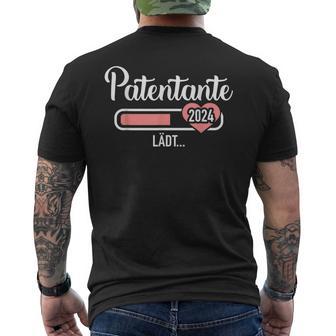 Patentante 2024 Lades Pregnancy Announcement T-Shirt mit Rückendruck - Geschenkecke