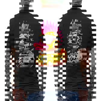 Pato Punk Pato Punk Rockero Divertido Amante De Los Animales Camiseta Hombre Estampado Espalda - Regaloses