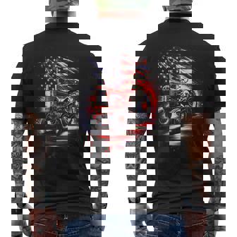 Patriotic Tractor 4Th Of July American Flag Farmer Usa Men Men's T-shirt Back Print | Seseable UK