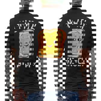 Peanut Butter I'm With The Jelly Halloween Couple Matching Men's T-shirt Back Print - Thegiftio